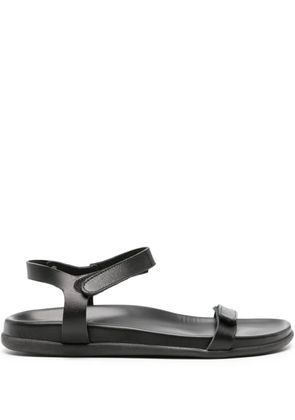 Ancient Greek Sandals Poros touch-strap leather sandals - Black
