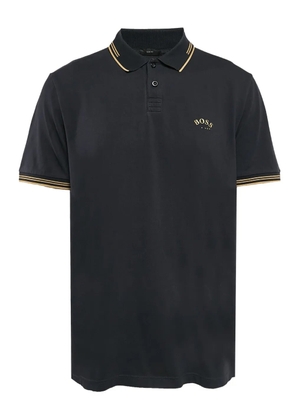 BOSS pre-owned contrasting-detailing polo shirt - Blue