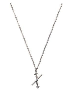 Emanuele Bicocchi Alphabet pendant necklace - Silver