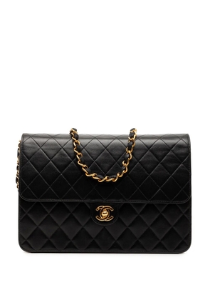 CHANEL Pre-Owned 2002-2003 CC Quilted Lambskin Single Flap crossbody bag - Black