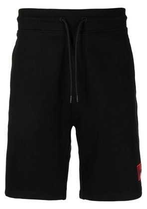 HUGO logo-print shorts - Black