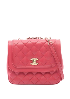 CHANEL Pre-Owned 2018-2019 Small Lambskin Lovely Day Flap crossbody bag - Pink