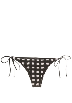 Lenny Niemeyer Vichy side-tie bikini bottoms - Black