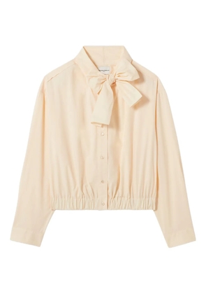 Claudie Pierlot bow-detail button shirt - Neutrals
