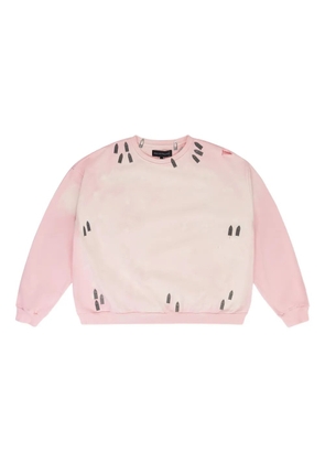 Who Decides War hardware-details crew-neck sweatshirt - Pink