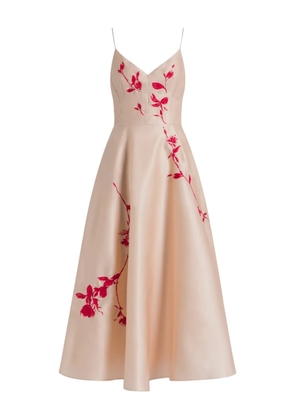 Alberta Ferretti floral midi dress - Pink
