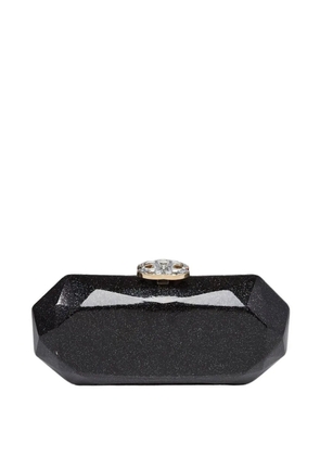 CHANEL Pre-Owned 2008 Swarovski CC clasp clutch bag - Black