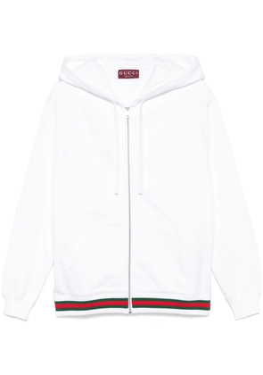 Gucci Web-stripe hoodie - White