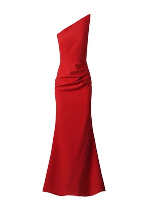 MOOS STUDIO asymmetric-neck maxi dress - Red