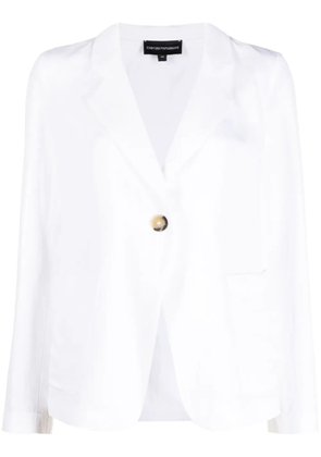 Emporio Armani cut-out detail blazer - White