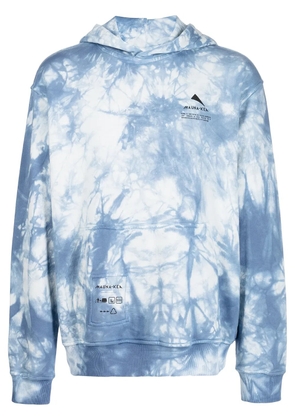Mauna Kea tie-dye print hoodie - Blue