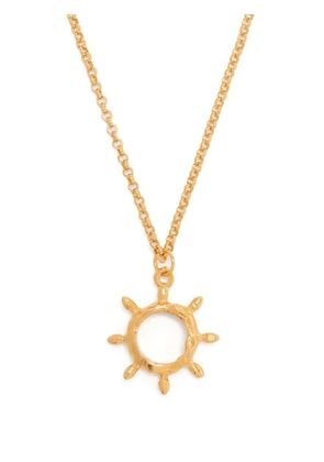 Alighieri Nocturnal Helm gold-plated necklace