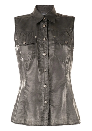 Versace Pre-Owned metallic sleeveless shirt