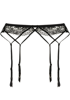 Fleur Du Mal Frankie lace strappy garter - Black