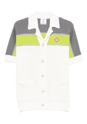 Casablanca short-sleeve button shirt - White