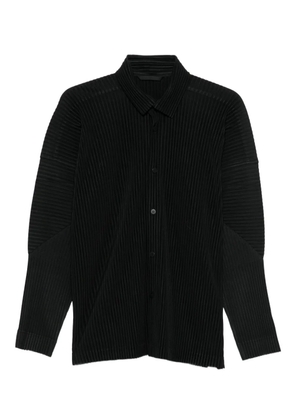 Homme Plissé Issey Miyake plissé buttoned shirt - Black