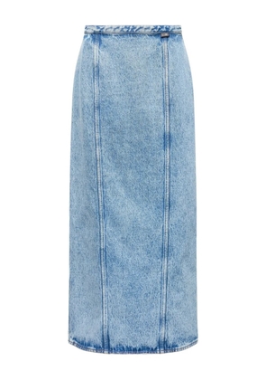 MM6 Maison Margiela denim panelled skirt - Blue