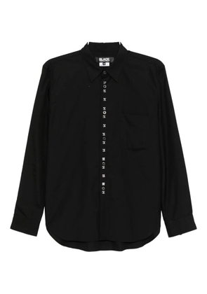 Black Comme Des Garçons studded button-up shirt