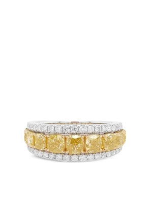 HYT Jewelry 18K white and yellow gold diamond ring - Silver