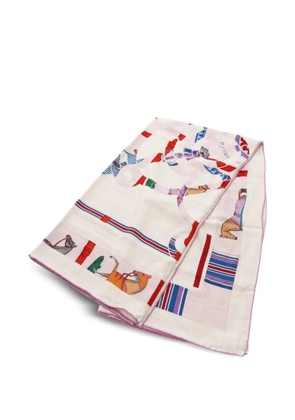 Hermès Pre-Owned 2010s Carréjan scarf - Neutrals
