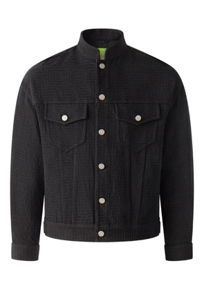 Shanghai Tang textured denim jacket - Black
