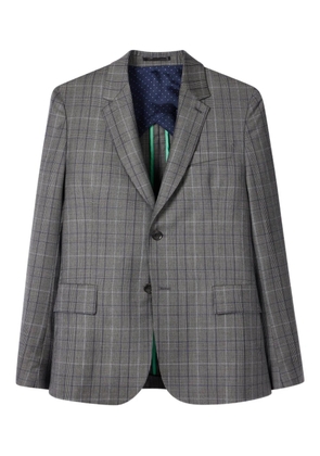 Paul Smith check single-breasted blazer - Grey
