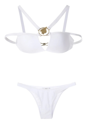 Amir Slama metallic embellishment bikini set - White