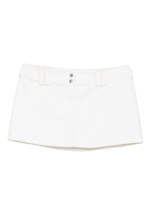 Vestiaire d'un Oiseau Libre corduroy mini skirt - White