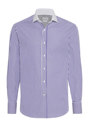 Brunello Cucinelli striped shirt - Blue