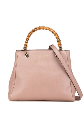 Gucci Pre-Owned 2000-2015 Small Calfskin Bamboo Shopper satchel - Pink