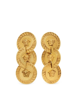 Versace Medusa pendant drop earrings - Gold