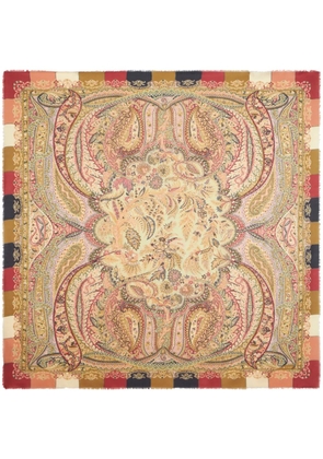 ETRO paisley-print frayed-edge scarf - Neutrals