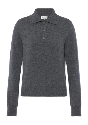 Maison Margiela buttoned collar waistcoat - Grey