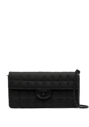 CHANEL Pre-Owned 2000-2001 New Travel Choco Bar flap shoulder bag - Black