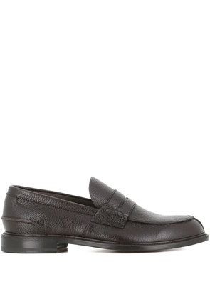 Tassinari textured leather loafers - Brown