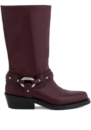 Rabanne XL Link biker boots - Red