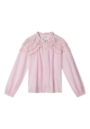 MARANT ÉTOILE Christa ruffled top - Pink