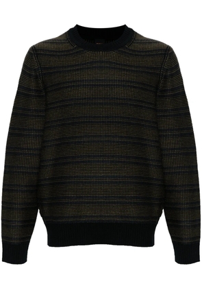 BOSS striped sweater - Green