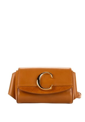 Chloé Pre-Owned C suede belt bag - Brown