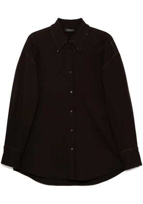 Fabiana Filippi long-sleeved shirt - Brown