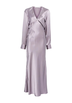 Christopher Esber cross-cut silk maxi dress - Purple