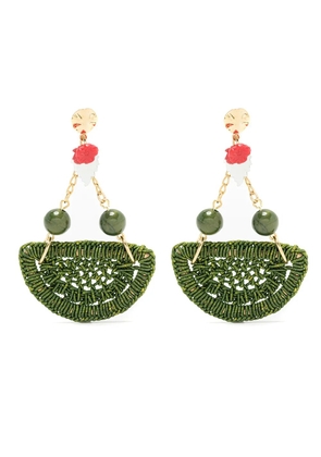 Amir Slama Bijoux crochet earrings - Green