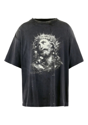 SAINT MXXXXXX graphic-print T-shirt - Black