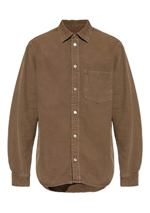 SAMSOE SAMSOE patch-pocket shirt - Brown