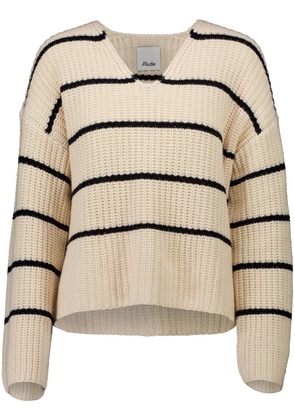 Allude striped sweater - Neutrals