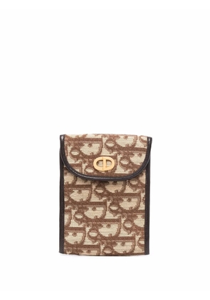 Christian Dior Pre-Owned 1970 Trotter checkbook clutch - Brown