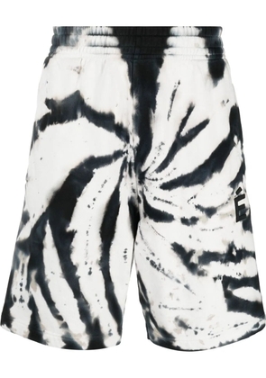 Études Studio tie-dye organic cotton shorts - Neutrals