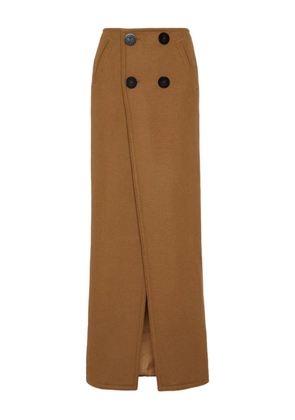 DSQUARED2 knitted maxi skirt - Brown