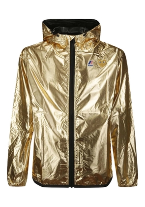 Comme Des Garçons Play x K-Way Heart-patch hooded jacket - Gold