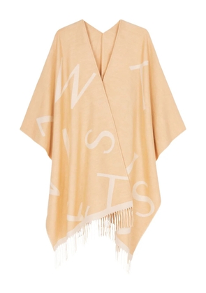 TWINSET fringed cape - Orange